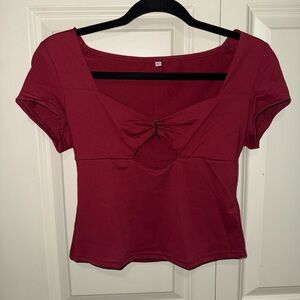 Elegant Red Women's Top